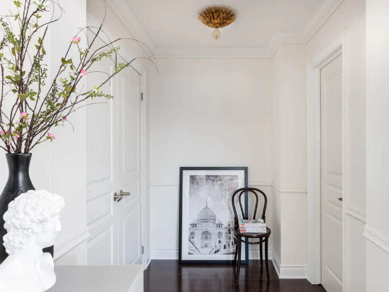 Crystorama 500 Broche 1-lt 11" Flush Mount