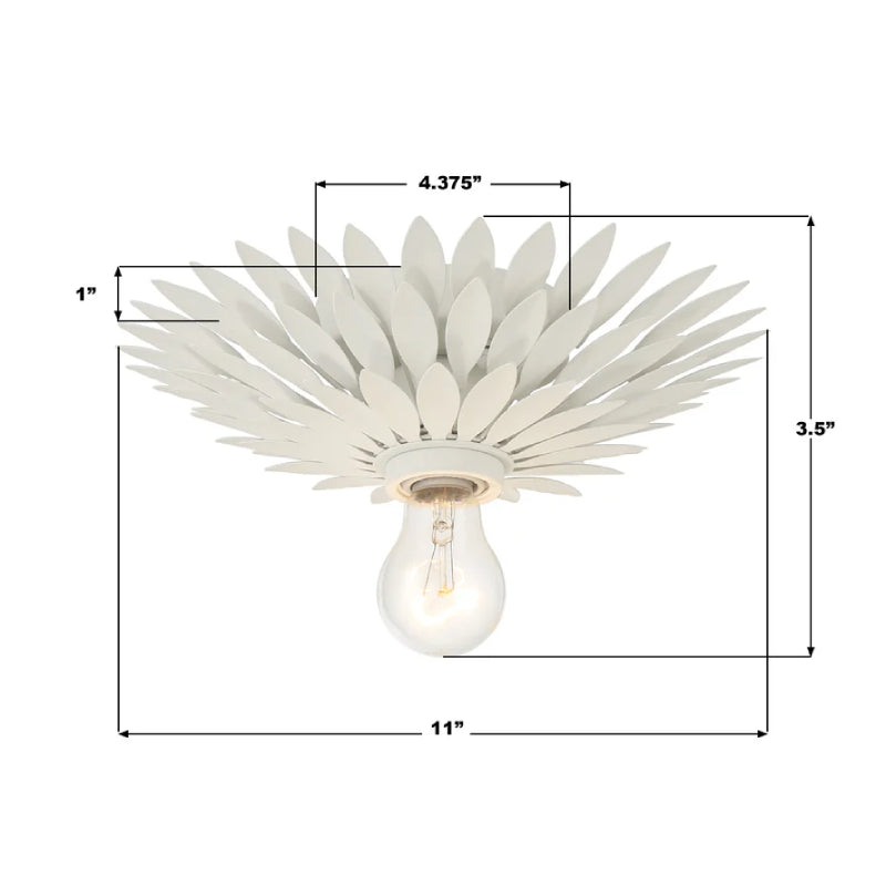 Crystorama 500 Broche 1-lt 11" Flush Mount