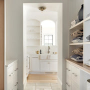 Crystorama 500 Broche 1-lt 11" Flush Mount - Antique Silver