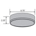 Access 50004LEDD-120V Beat 1-lt 7" LED Flush Mount
