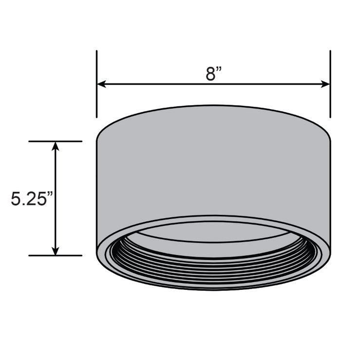 Access 50007 Reel 1-lt 8" LED Flush Mount