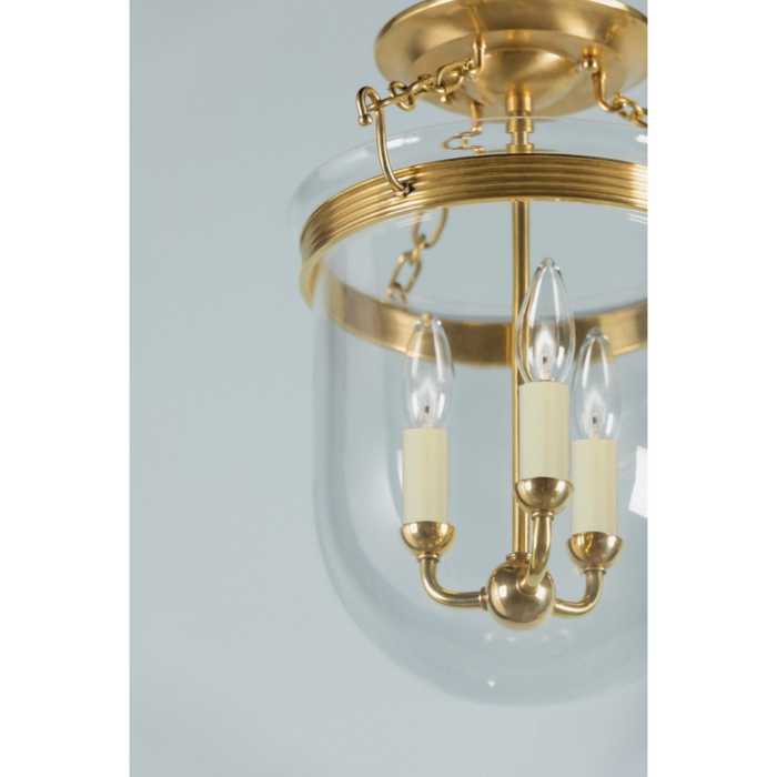 Hudson Valley MDS1600 Rousham 3-lt 13" Semi Flush