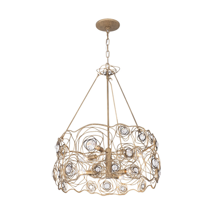 Varaluz 500C06 Ethereal Rose 6-lt 24" Chandelier