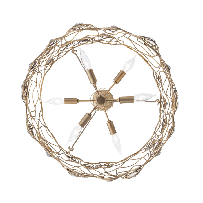 Varaluz 500C06 Ethereal Rose 6-lt 24" Chandelier