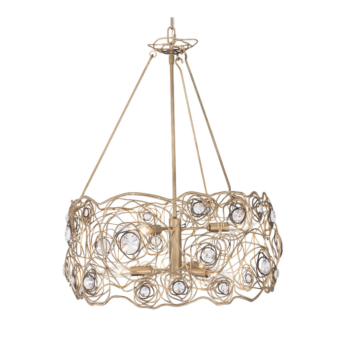 Varaluz 500C06 Ethereal Rose 6-lt 24" Chandelier