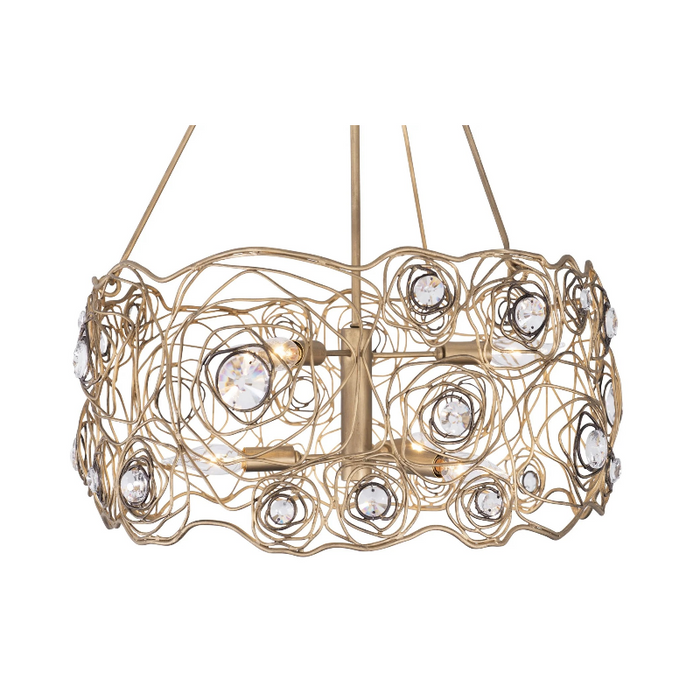 Varaluz 500C06 Ethereal Rose 6-lt 24" Chandelier