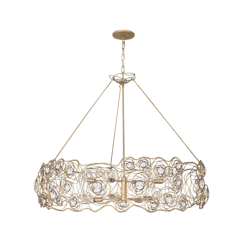 Varaluz 500C08 Ethereal Rose 8-lt 40" Chandelier
