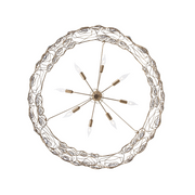 Varaluz 500C08 Ethereal Rose 8-lt 40" Chandelier