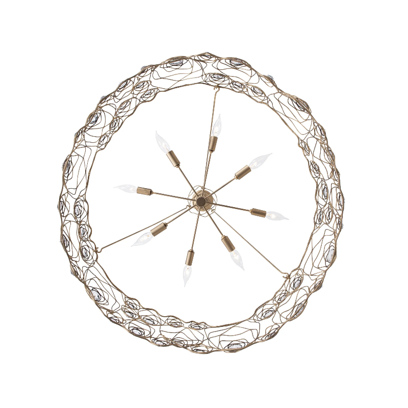 Varaluz 500C08 Ethereal Rose 8-lt 40" Chandelier