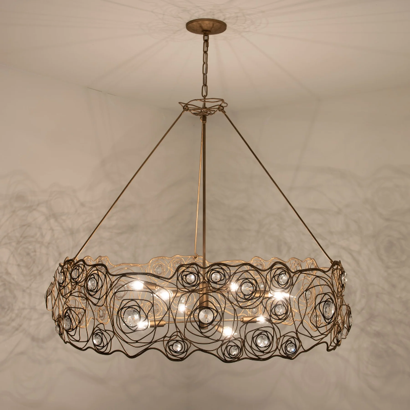 Varaluz 500C08 Ethereal Rose 8-lt 40" Chandelier