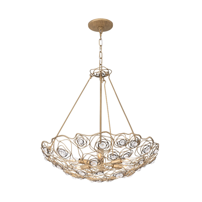 Varaluz 500P06 Ethereal Rose 6-lt 24" Pendant