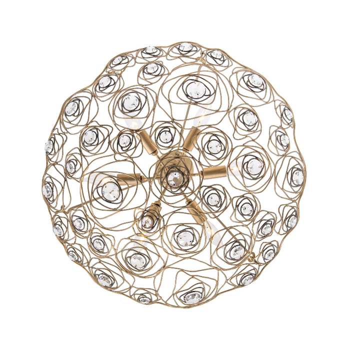 Varaluz 500P06 Ethereal Rose 6-lt 24" Pendant