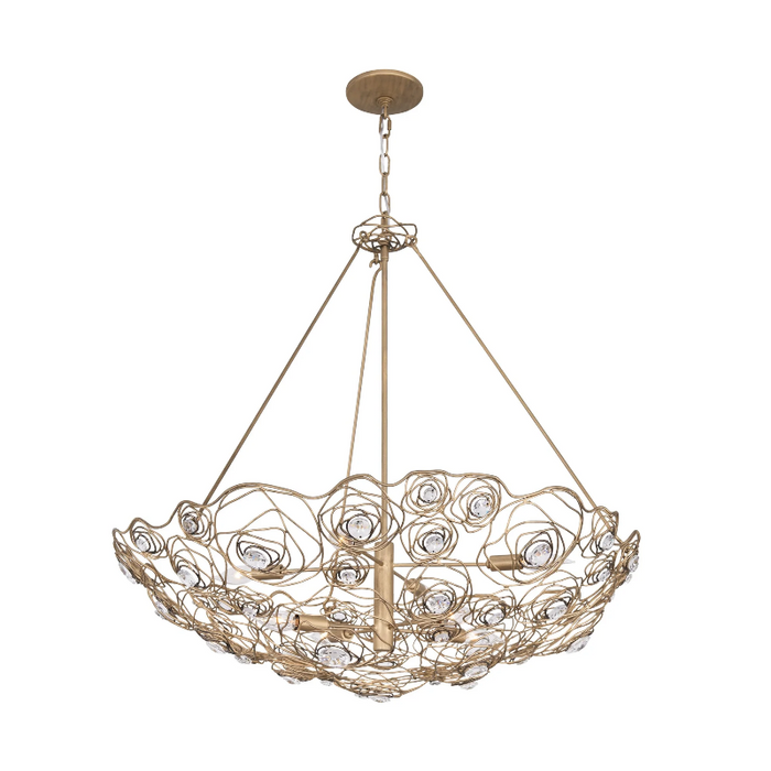 Varaluz 500P08 Ethereal Rose 8-lt 33" Pendant