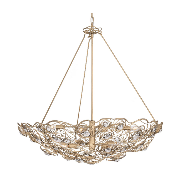 Varaluz 500P08 Ethereal Rose 8-lt 33" Pendant
