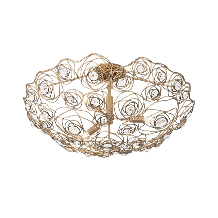 Varaluz 500S03 Ethereal Rose 3-lt 24" Semi-Flush
