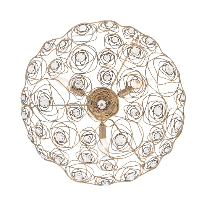 Varaluz 500S03 Ethereal Rose 3-lt 24" Semi-Flush
