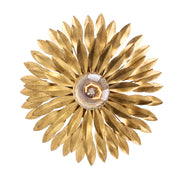 Crystorama 500W Broche 1-lt 11" Wall Sconce - Antique Gold