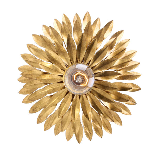 Crystorama 500W Broche 1-lt 11" Wall Sconce - Antique Gold