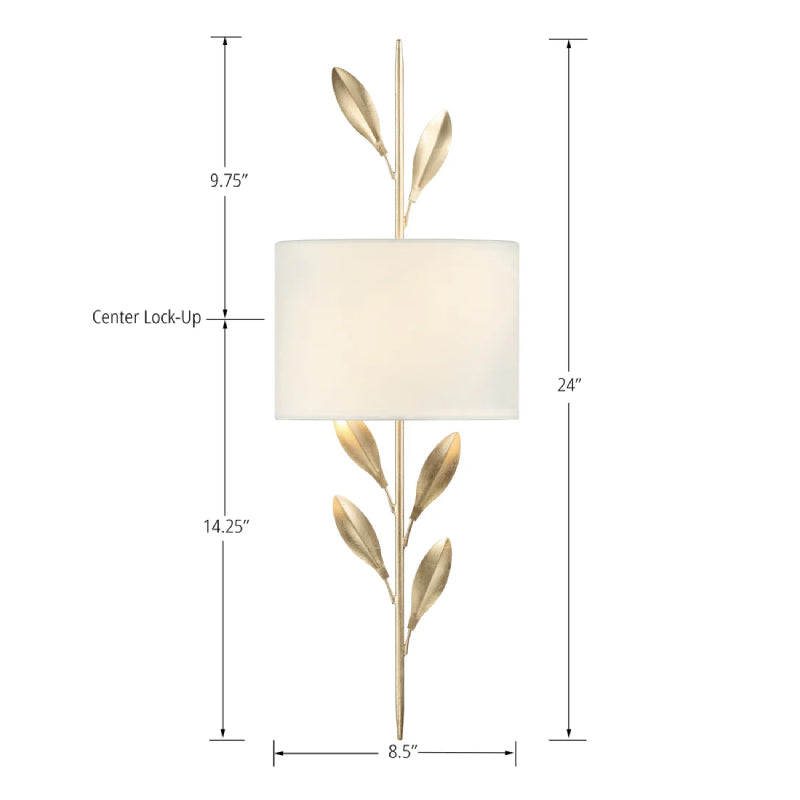 Crystorama 501 Broche 2-lt 24" Tall Wall Sconce