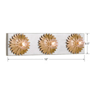 Crystorama 503 Broche 3-lt 18" Bathroom Vanity Light
