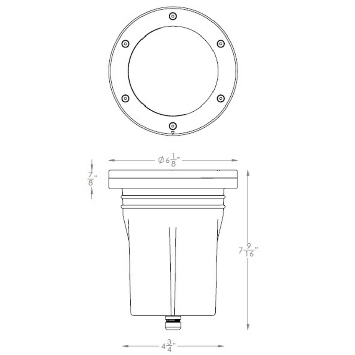 WAC 5033 Grand Landscape Recessed LED In-Ground Light