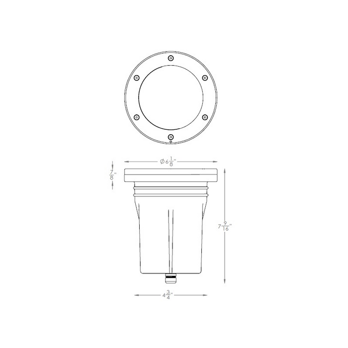 WAC 5034 Grand Landscape Recessed LED In-Ground Light