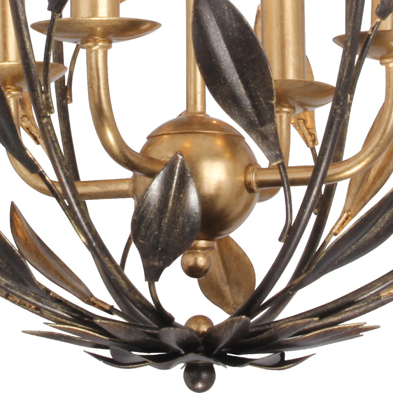 Crystorama 504 Broche 4-lt 16" Chandelier - 