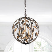 Crystorama 504 Broche 4-lt 16" Chandelier - 