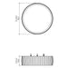 Accord 5040LED Barrel 1-lt 28" LED Flush Mount