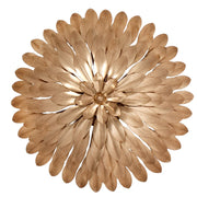 Crystorama 505 Broche 4-lt 16" Semi Flush Mount - Antique Gold