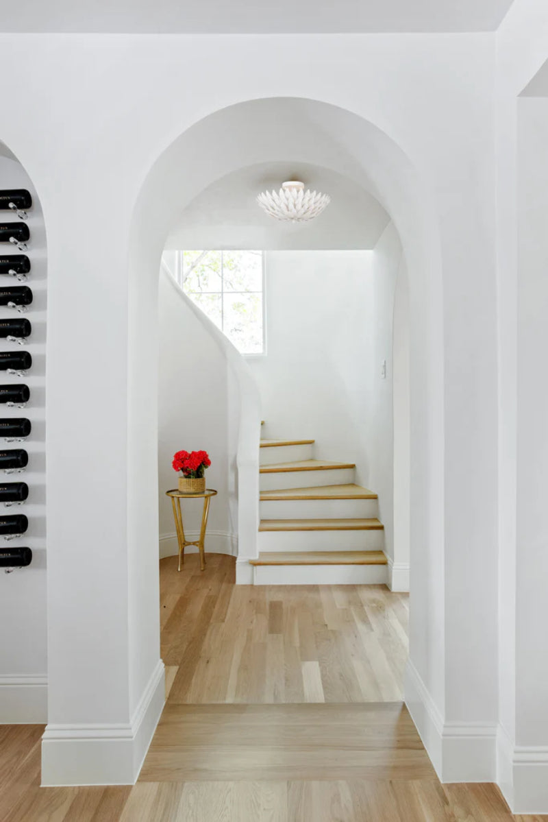 Crystorama 505 Broche 4-lt 16" Semi Flush Mount - Matte White