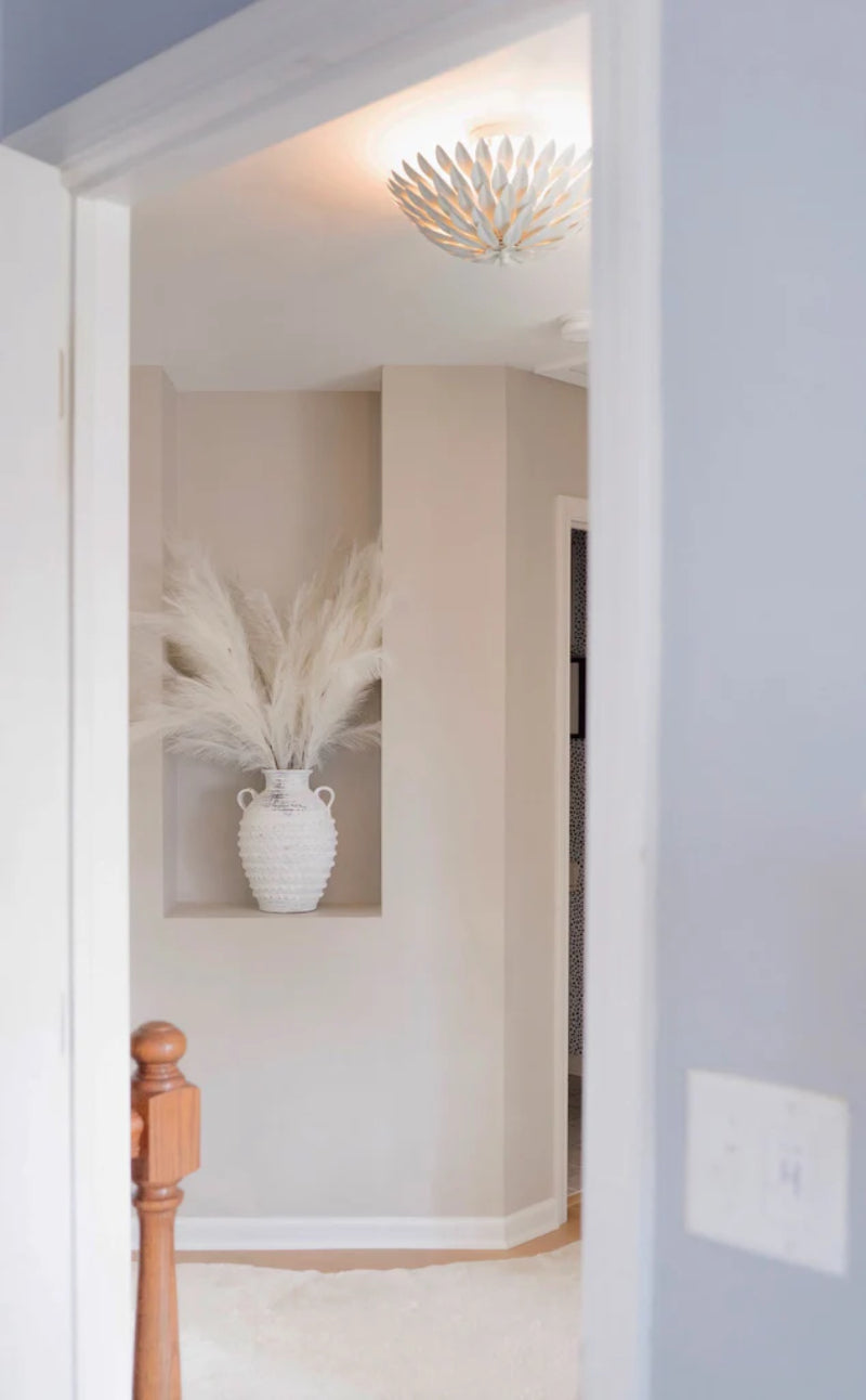 Crystorama 505 Broche 4-lt 16" Semi Flush Mount - Matte White