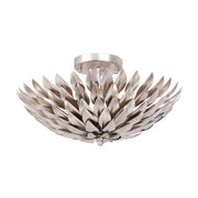 Crystorama 505 Broche 4-lt 16" Semi Flush Mount - Antique Silver