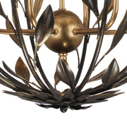 Crystorama 506 Broche 6-lt 21" Chandelier - English Bronze/Antique Gold