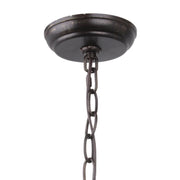 Crystorama 506 Broche 6-lt 21" Chandelier - English Bronze/Antique Gold