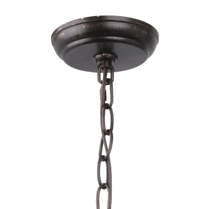 Crystorama 506 Broche 6-lt 21" Chandelier - English Bronze/Antique Gold