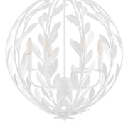 Crystorama 506 Broche 6-lt 21" Chandelier - Matte White