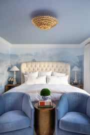 Crystorama 507 Broche 6-lt 24" Semi Flush Mount