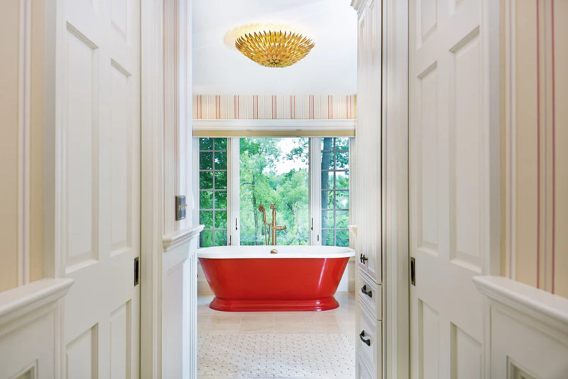 Crystorama 507 Broche 6-lt 24" Semi Flush Mount