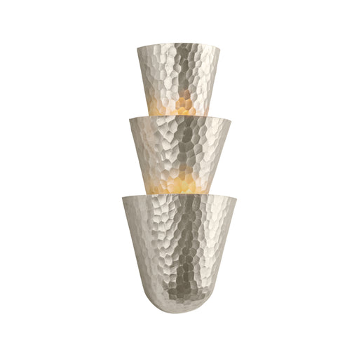 Corbett 508-03 Bucharest 3-lt 18" Tall Wall Sconce - Warm Silver Leaf