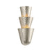 Corbett 508-03 Bucharest 3-lt 18" Tall Wall Sconce - Warm Silver Leaf