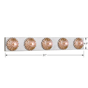 Crystorama 508 Broche 5-lt 31" Bathroom Vanity Light
