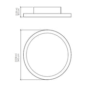 Accord 5089LED Naia 1-lt 14" LED Flush Mount