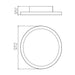 Accord 5090LED Naia 1-lt 21" LED Flush Mount