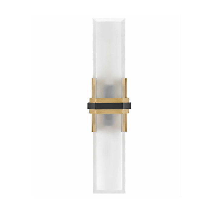 Hinkley 50942 Kipton 2-lt 22" Tall LED Wall Sconce - Heritage Brass with Black accents