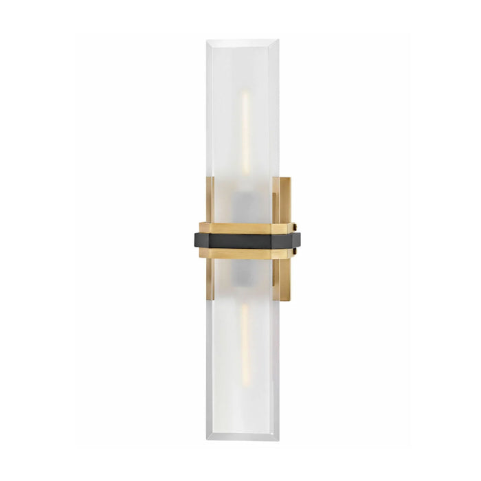 Hinkley 50942 Kipton 2-lt 22" Tall LED Wall Sconce - Heritage Brass with Black accents