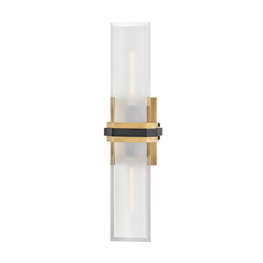 Hinkley 50942 Kipton 2-lt 22" Tall LED Wall Sconce - Heritage Brass with Black accents