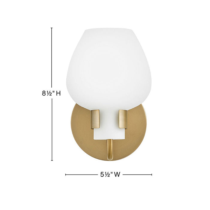 Hinkley 50950 Sylvie 1-lt 9" Tall LED Wall Sconce