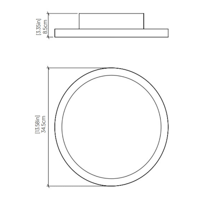 Accord 5095 Naia 1-lt 14" LED Wall Light