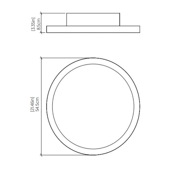 Accord 5096 Naia 1-lt 21" LED Wall Light